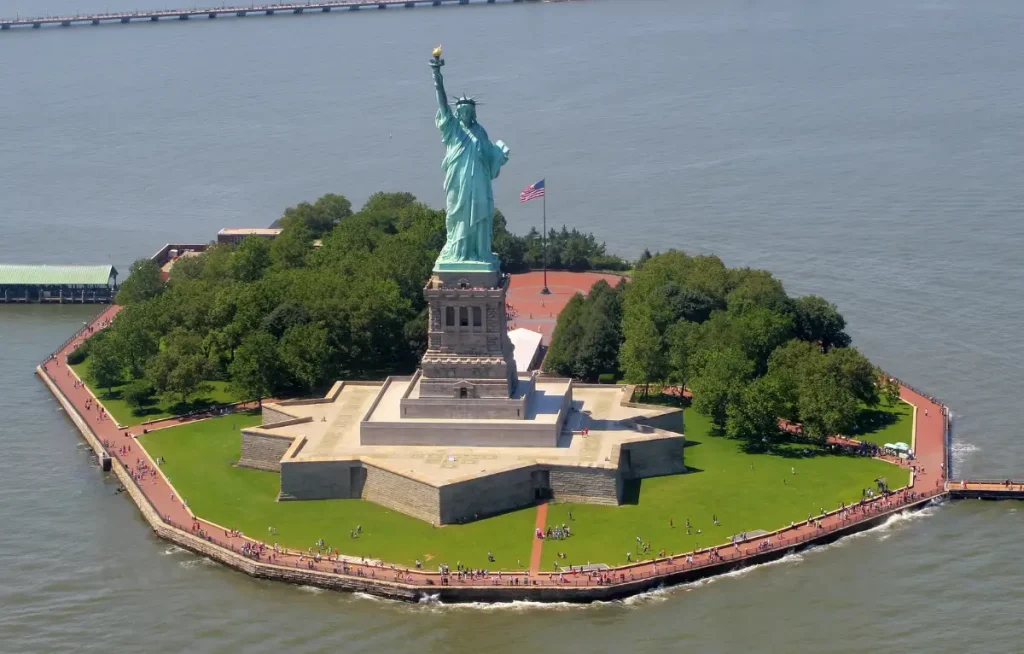 Liberty Island et la statut de la liberté