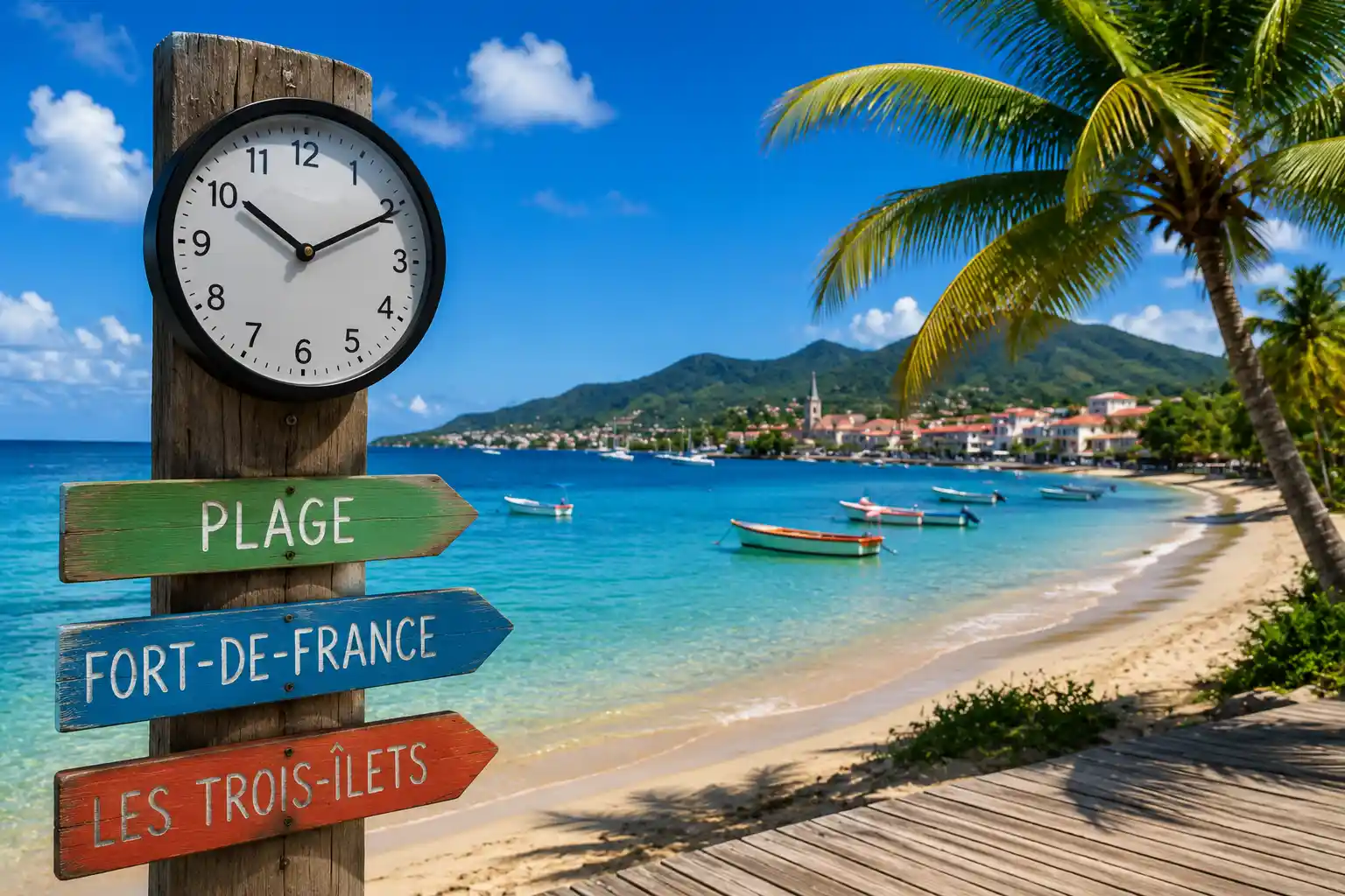 You are currently viewing Quelle est l&rsquo;heure en Martinique ? Comprendre le décalage horaire et son impact sur votre voyage